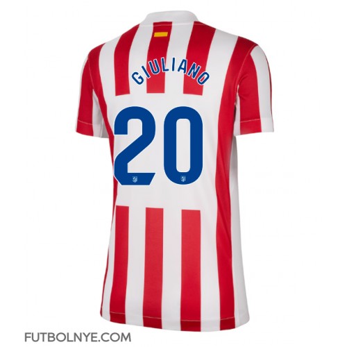 Camiseta Atletico Madrid Giuliano Simeone #20 Primera Equipación para mujer 2025-26 manga corta